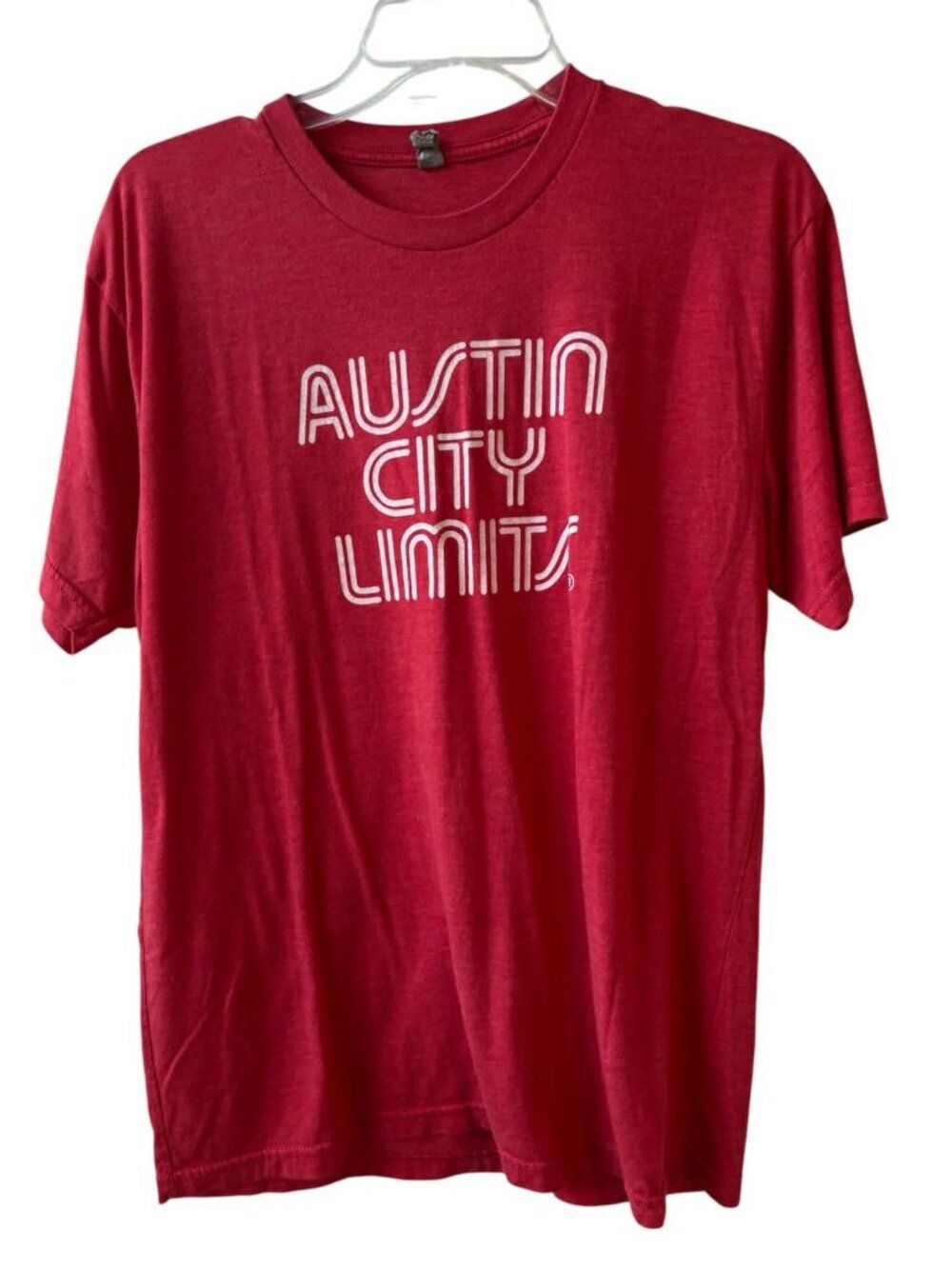 Large Austin City Limits Tshirt Red Vintage Vibes Graphic T Shirt